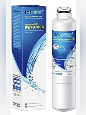 🆕 ICEPURE RWF0700A Refrigerator Water Filter - White/Blue